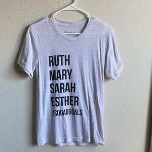 Women’s Gray Biblical “Squad Goals” Graphic Tee